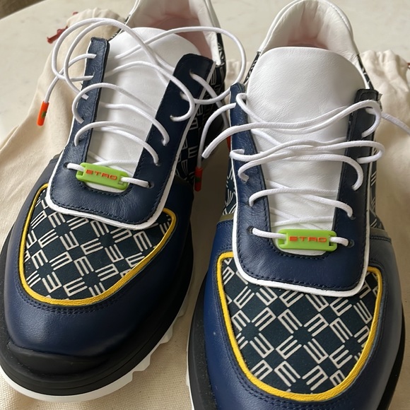 Etro mens sneakers size 44 eu - Picture 8 of 10